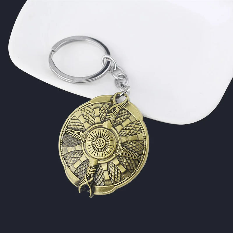 سلسلة مفاتيح جديدة على شكل سيف كراتوس من لعبة God of War 4، سلسلة مفاتيح مجوهرات للرجال والنساء، سلسلة مفاتيح سيارة، إكسسوارات 