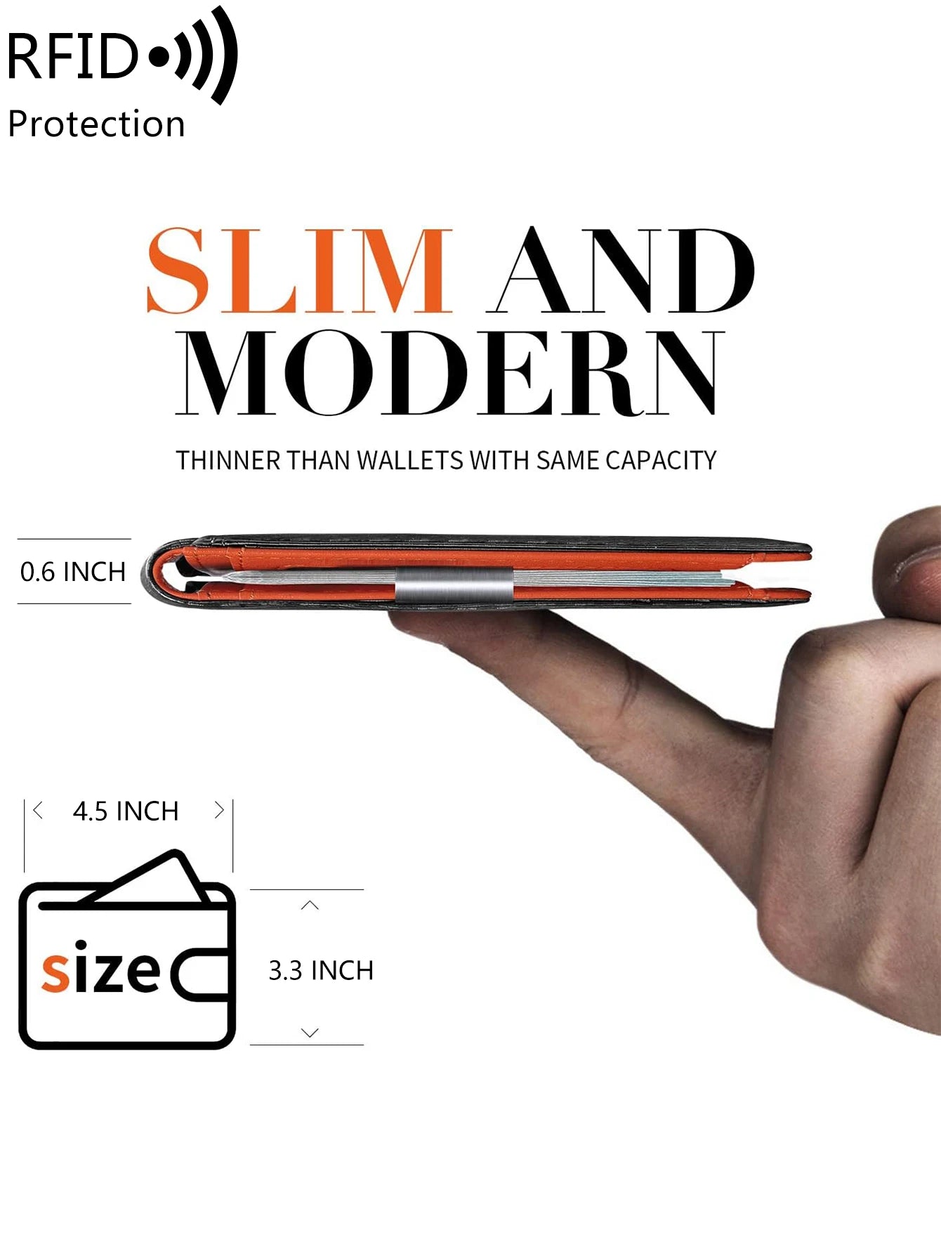محفظة رجالية بسيطة متعددة الوظائف رقيقة للغاية تتسع لـ 12 بطاقة، مزودة بجيب أمامي قابل للطي بلون سادة وحامل بطاقات محمول 