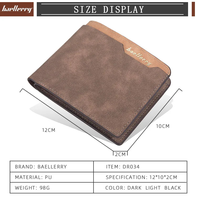 2024 Men Wallets Name Engraving Fashion Short Male Purse Simple Card Holder High Quality Male Purse For Boy Carteria
