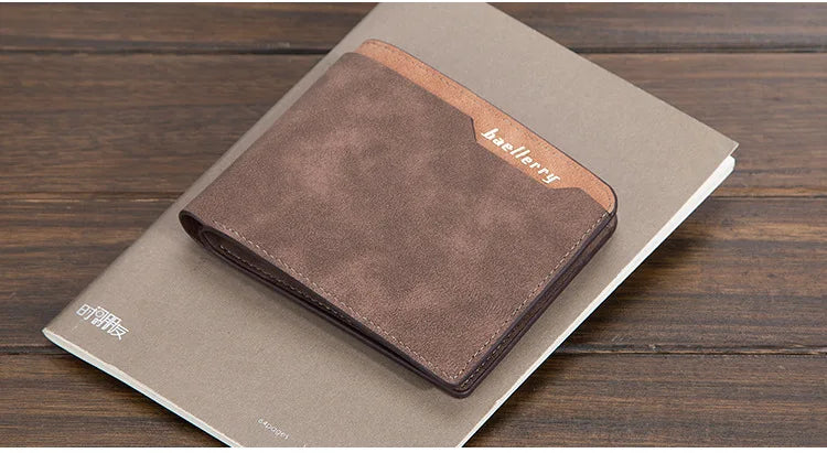 2024 Men Wallets Name Engraving Fashion Short Male Purse Simple Card Holder High Quality Male Purse For Boy Carteria