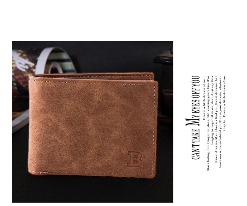 Wallet Men Leather Purse for Men Wallets with Zipper Card Holder Coin Pocket Male Money Bag Classic Monederos De Hombre