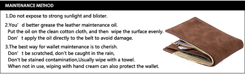 Wallet Men Leather Purse for Men Wallets with Zipper Card Holder Coin Pocket Male Money Bag Classic Monederos De Hombre