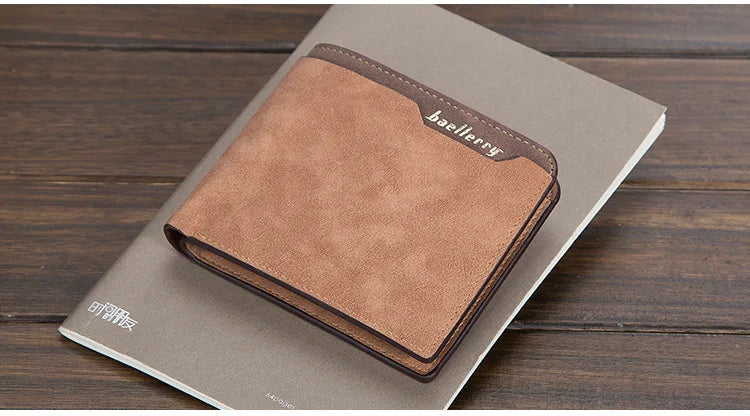 2024 Men Wallets Name Engraving Fashion Short Male Purse Simple Card Holder High Quality Male Purse For Boy Carteria