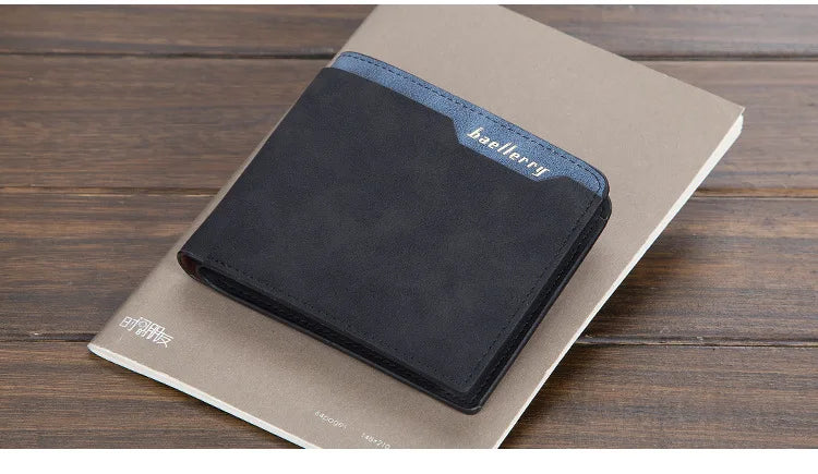 2024 Men Wallets Name Engraving Fashion Short Male Purse Simple Card Holder High Quality Male Purse For Boy Carteria