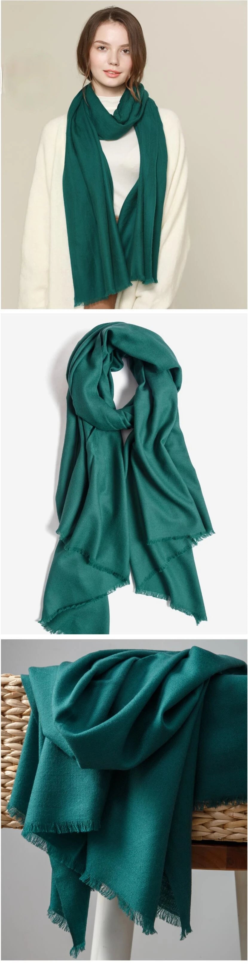 2024 Women Scarf Fashion  Luxury Brand  Winter  Women  Scarfs for Ladies Womens Coats Winter Scarves  Bufandas Invierno Mujer