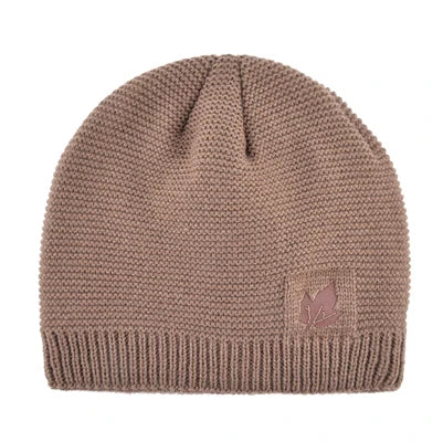 Men Winter Hat Scarf Sets Fashion Maple Leaf Knitted Skullies Beanies Man Thick Add Velvet Knit Bonnet Cap Boys Scarves Set