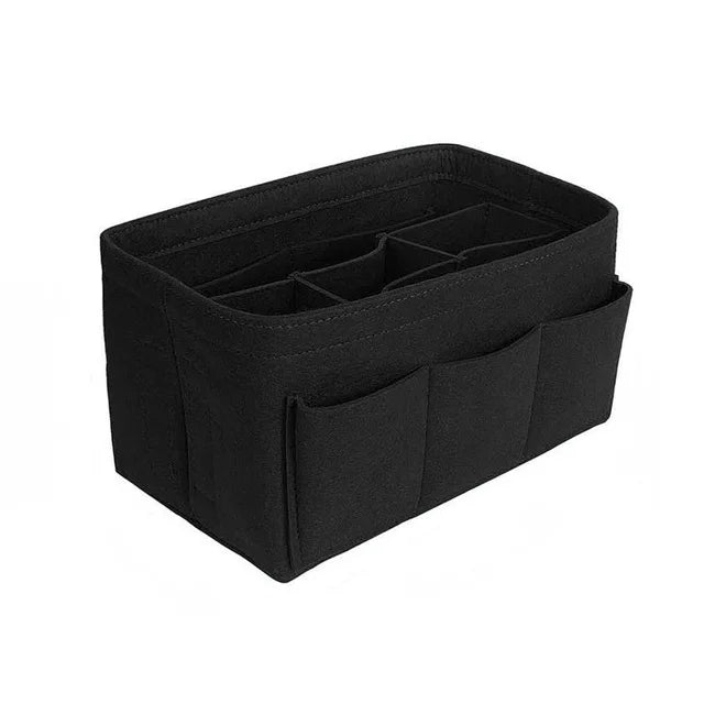 Fashion Women Bag Cosmetic Bags And Make up Organizer Felt Insert Bag For Handbag Felt Cloth Inner Bag Fits Various Brand Bags