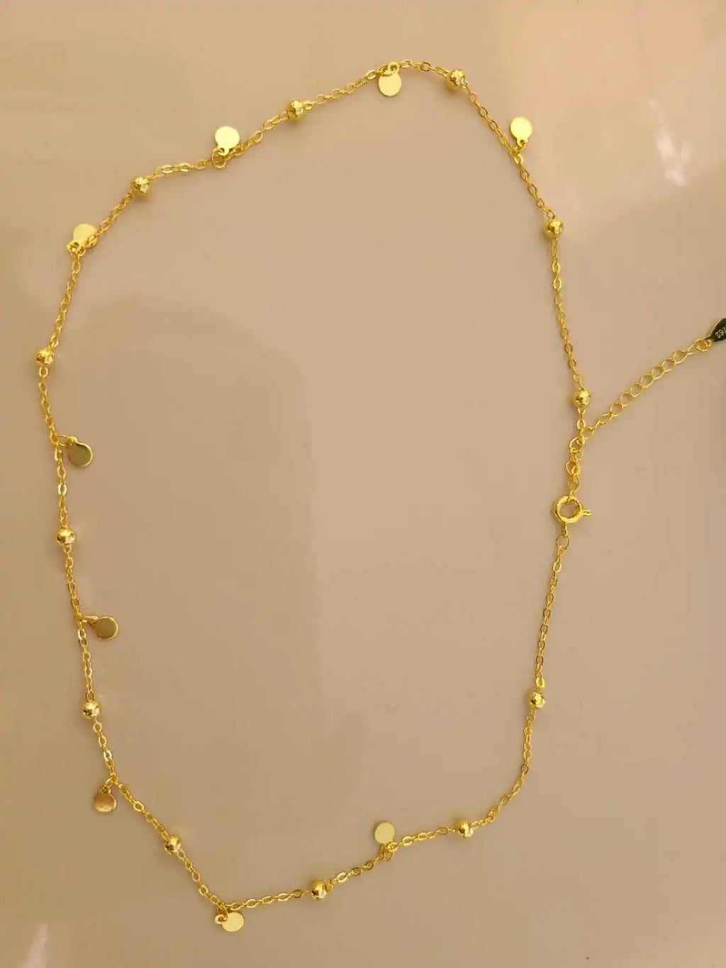 Choker Necklaces for Women Real 925 Sterling Silver Geometric irregular Round Necklaces Clavicle Chain Cute Jewelry Accessories