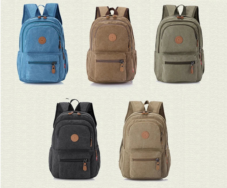New Fashion Vintage Man's  Backpack Travel Schoolbag Male Backpacks Men Large Capacity Rucksack Shoulder School Bags