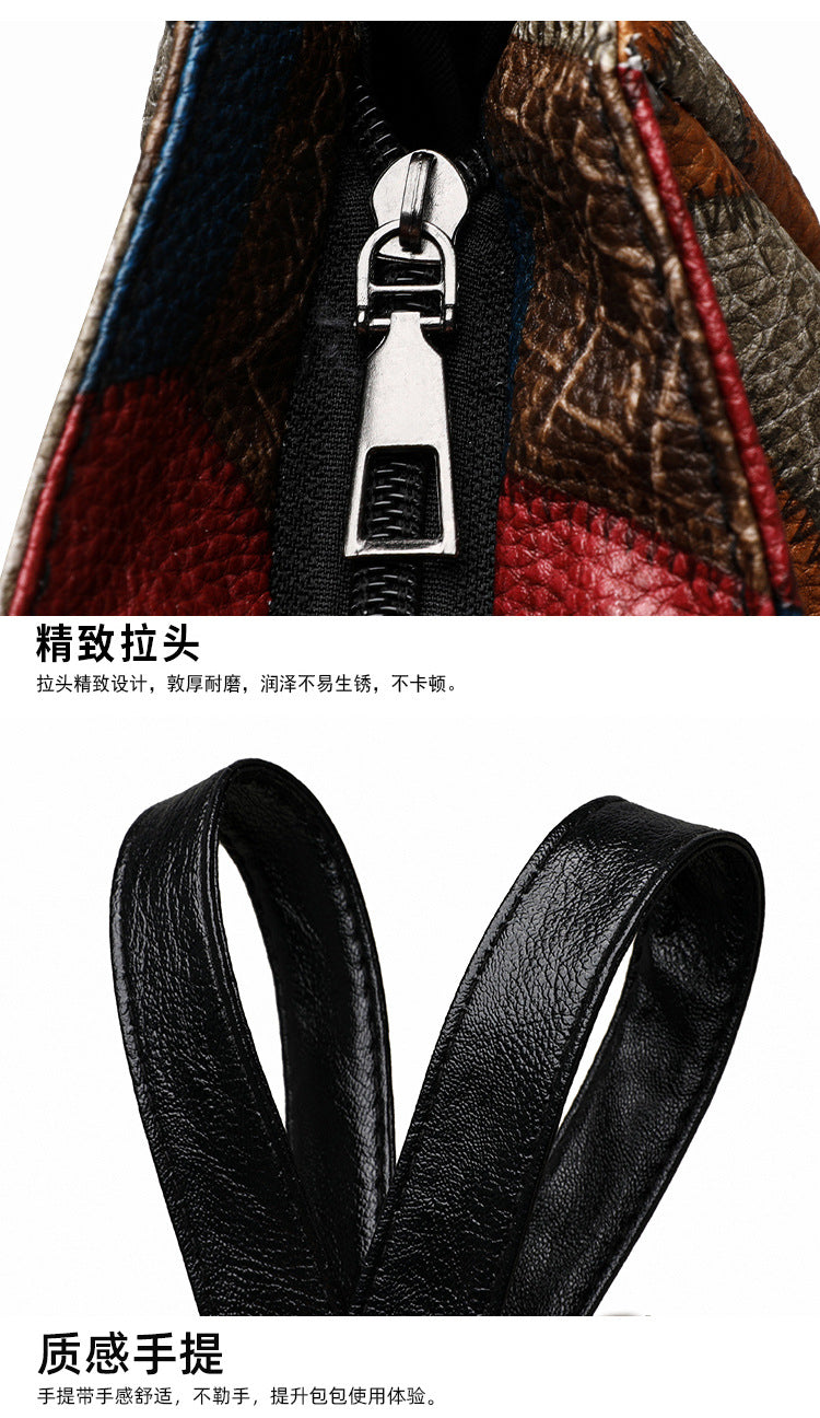 Women's Handbag Women's Shoulder Bag Fashion Purse Vintage Leather Bag Large Capacity Handbag Inclined Shoulder Bag Mom's Bag