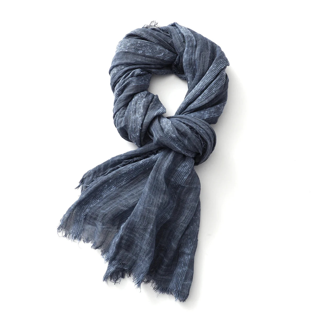 Cotton Linen Striped Scarf for Men Women Soft Warm Neckerchief Short Tassel Scarves Male Accessories Bufandas Shawls