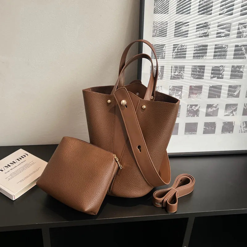 Fashion Trending Brand Luxury Designer Women Bags Female Handbags Solid Bucket Bag For Women 2023 Crossbody Shoulder Bags Totes