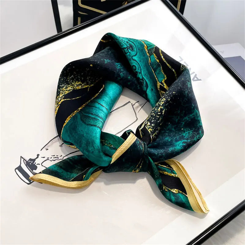 100% Real Silk Scarf Women Shawls Wraps Ladies Foulard Scarves New Neck Hair Small Office Pashmina Female Hijab Bandana шарфи