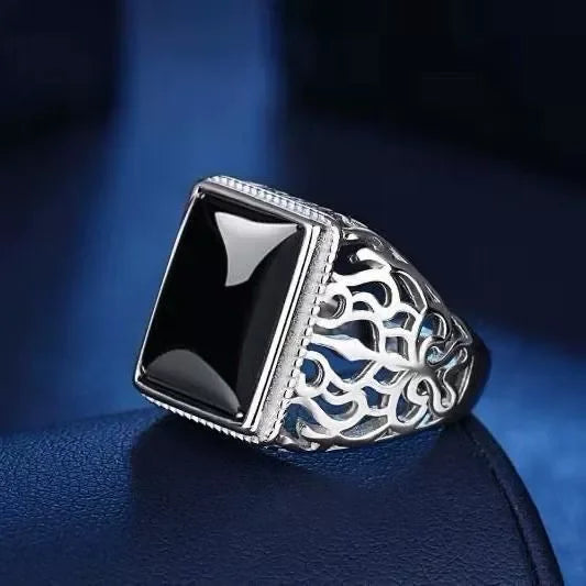 Men's Fashion Rings Simple Accessories Golden Trend Design Suitable for Fashionable Men's Accessories