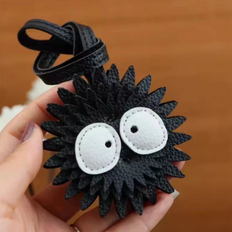 Luxury Design Genuine Leather Handmade Pendant Bag Accessories Cute Car Hangings Keychain Bag Charms Cute Animal Bag Decorations