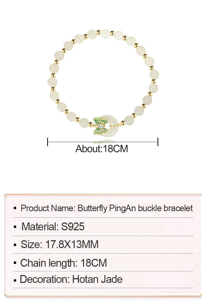 Women's Handmade Bracelet Round Beads With S925 Silver Gold-Plated Enamel - Multiple Styles Straight For Birthday Gift