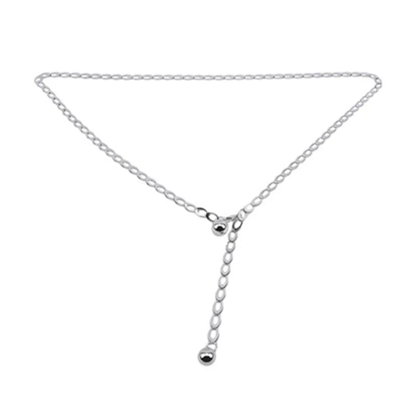 New Jewelry Dress Waist Metal Chain Belts High Waist Gold Belts For Women Fashion Waistbands All-Match Belt For Party