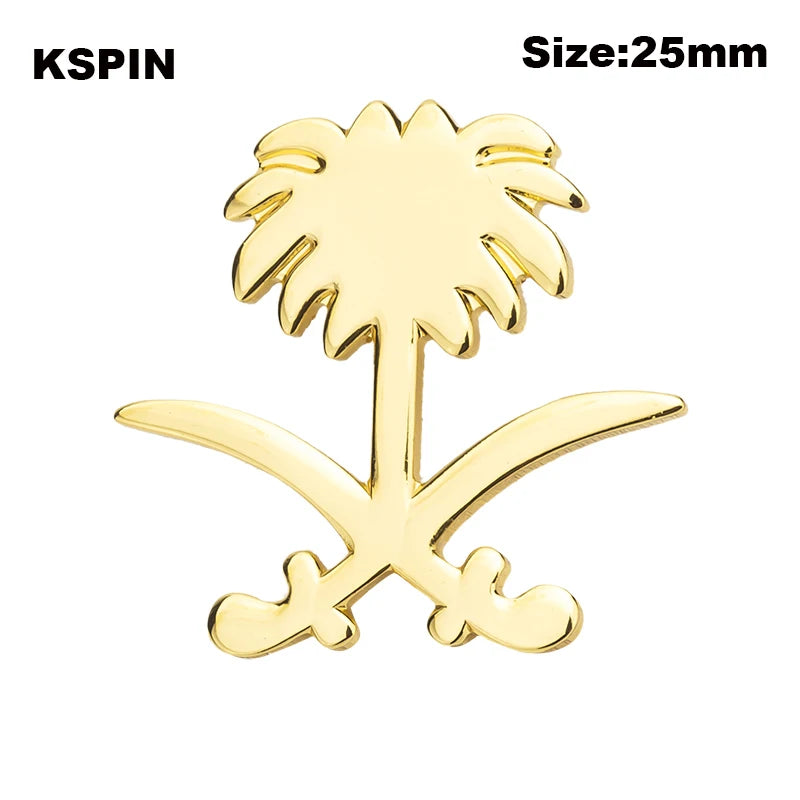 Saudi Arabia Flag Badge Flag Laple Pin Badges Flag Brooch