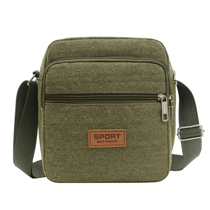 Men's Fashion Canvas Small Bag Casual Men Mini Handbags Male Crossbody Shoulder Messenger Bags For Men Business Sidebag NEW