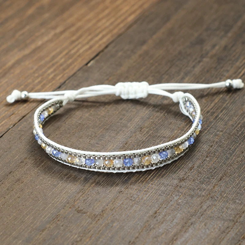 Bohemian String Bracelet For Women Girlfriend Handmade Irregular Seed Beads Braslet Lucky Red Braclet Beach Leisure Braclet Gift