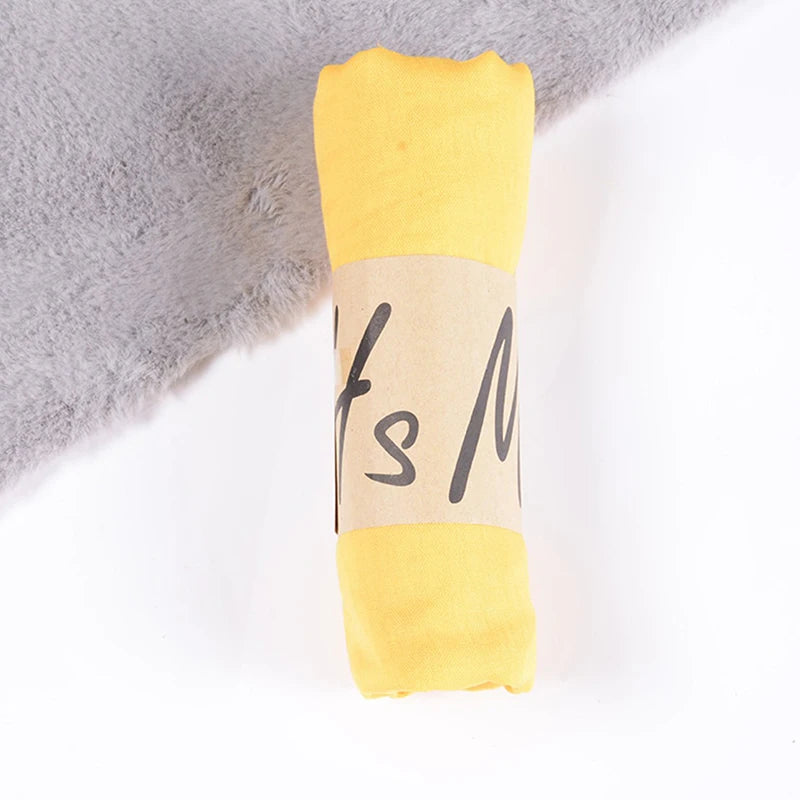 Women's Windproof Scarf Shawl Wearable Blanket Luxury Autumn And Winter Solid Color Cotton Warm Headscarf Gift