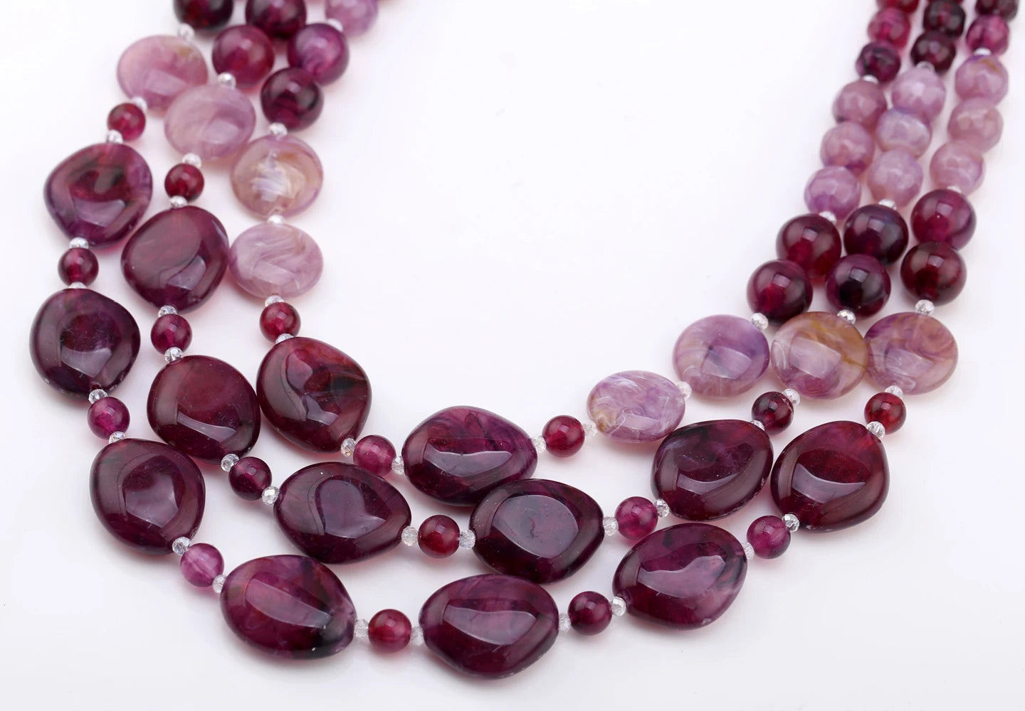 New Handmade Beaded Necklace for Women Multi-layers String Larger Size Bib Statement Necklaces Party Wedding Accessory