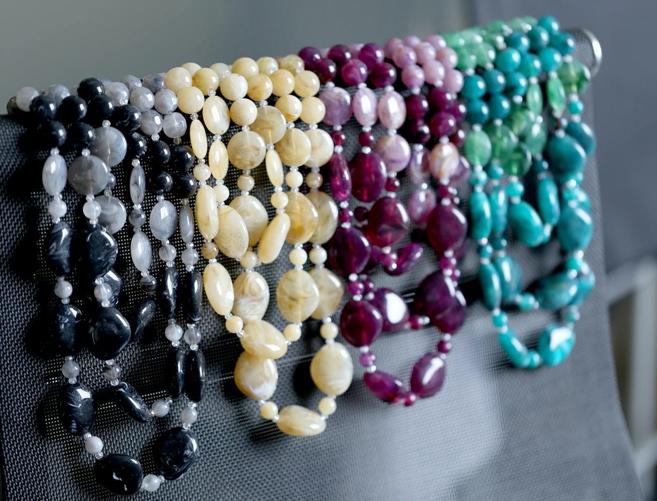 New Handmade Beaded Necklace for Women Multi-layers String Larger Size Bib Statement Necklaces Party Wedding Accessory