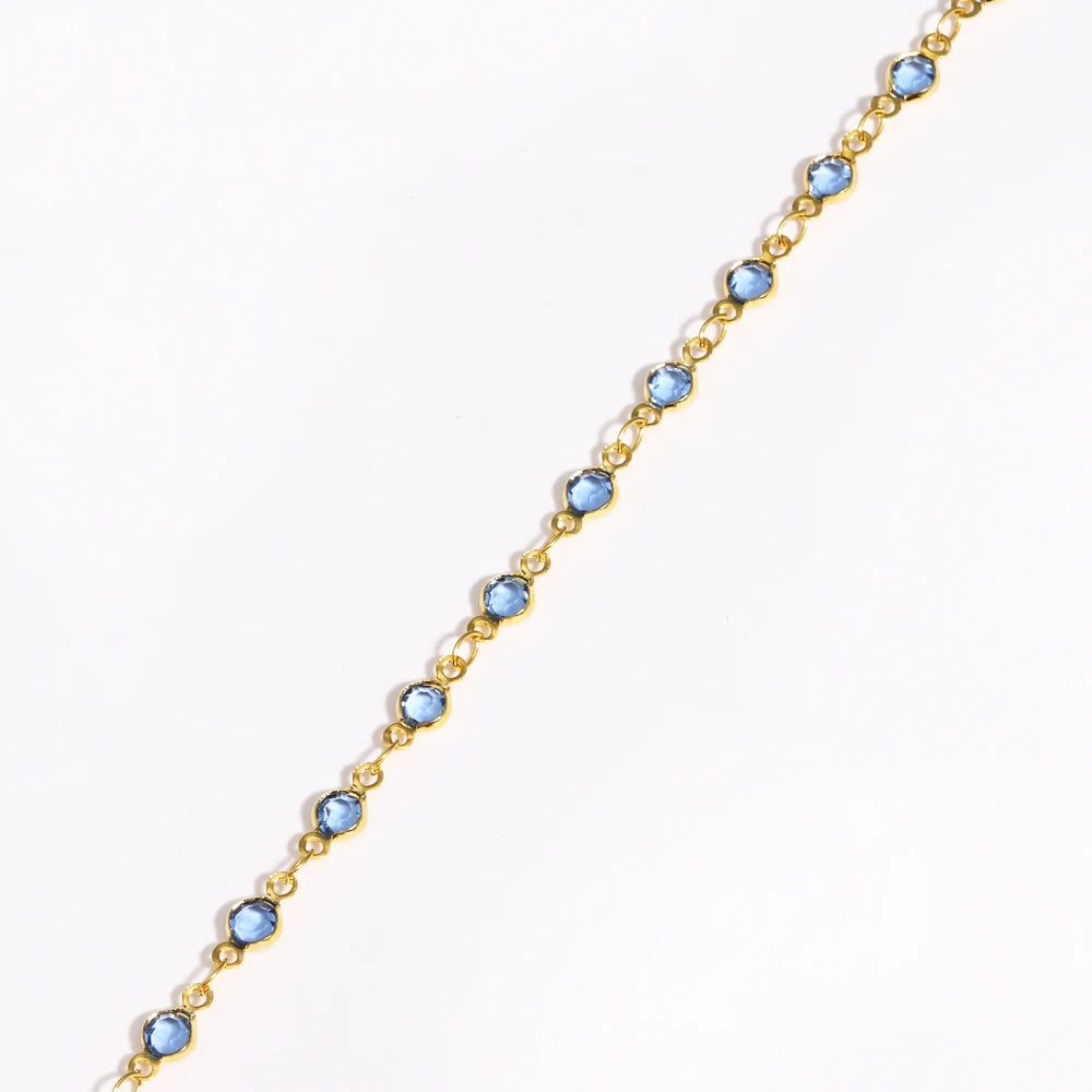 Elegant Zirconia Necklace 18K Gold for Women Colorful Zircon necklace Jewelry Fashionable Accessory for Ladies Golde necklace