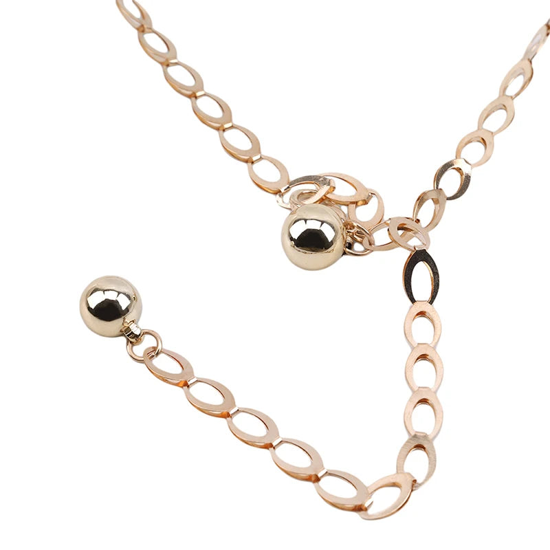 New Jewelry Dress Waist Metal Chain Belts High Waist Gold Belts For Women Fashion Waistbands All-Match Belt For Party