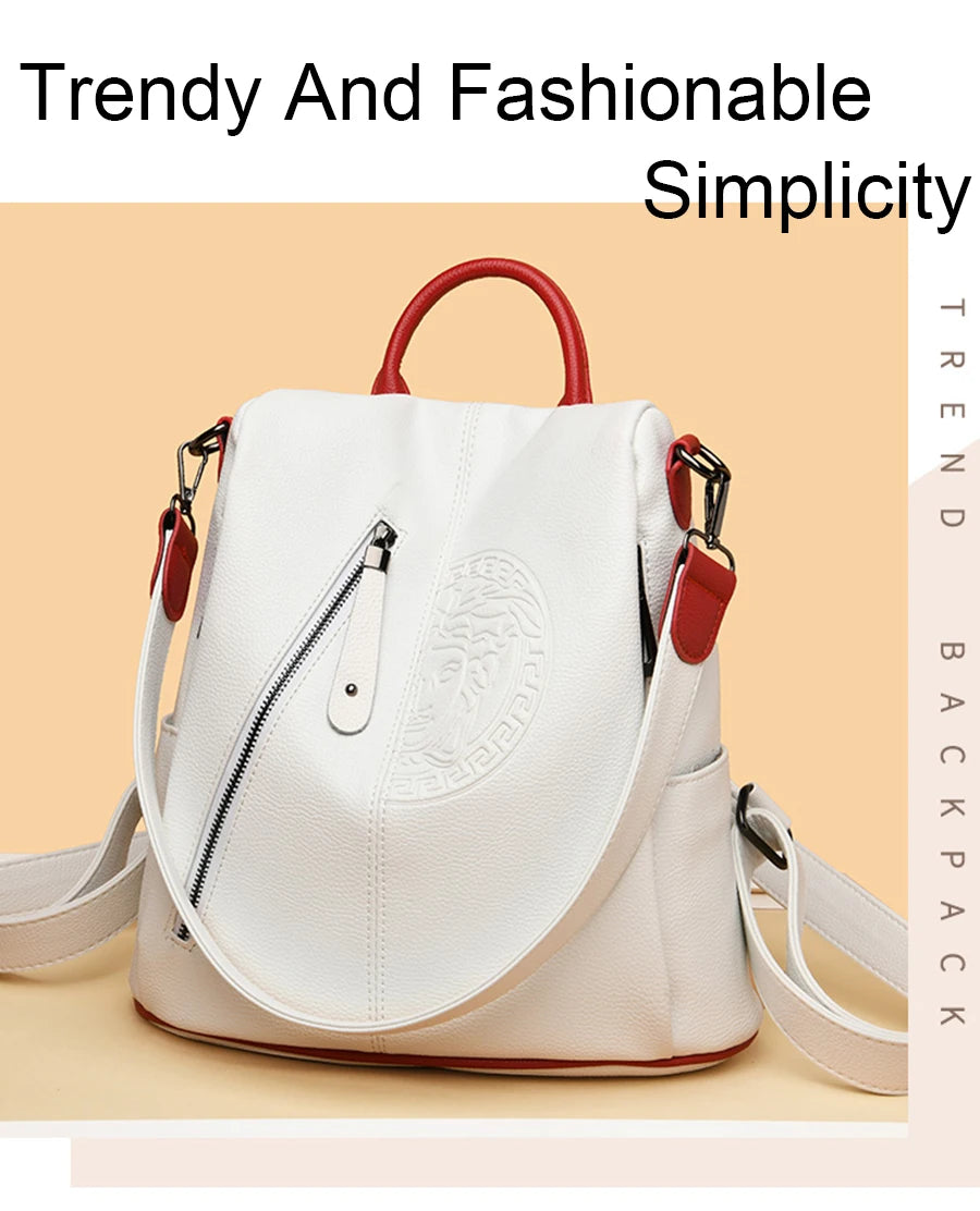 Fashion Backpack Women Casual Waterproof School Bags For Teenage Girl Multi Function Shoulder Bag New Travel Rucksack Knapsack