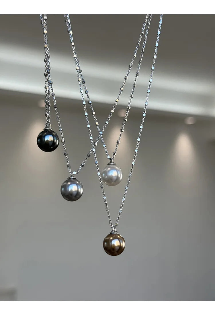 Pearl Necklace for Women 2025 New Style Simple Temperament Collarbone Chain Niche High-end Feeling