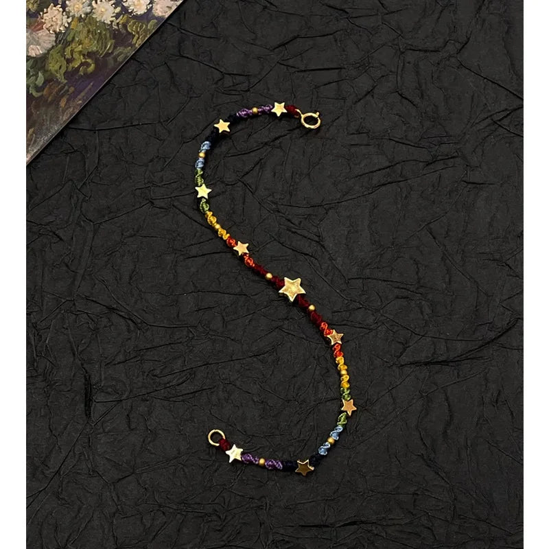 Star Bracelet for Women Girl Weave Multicolour Bohemia Romatic Jewelry Gifts Bracelet for Women pulseras para hombre браслет
