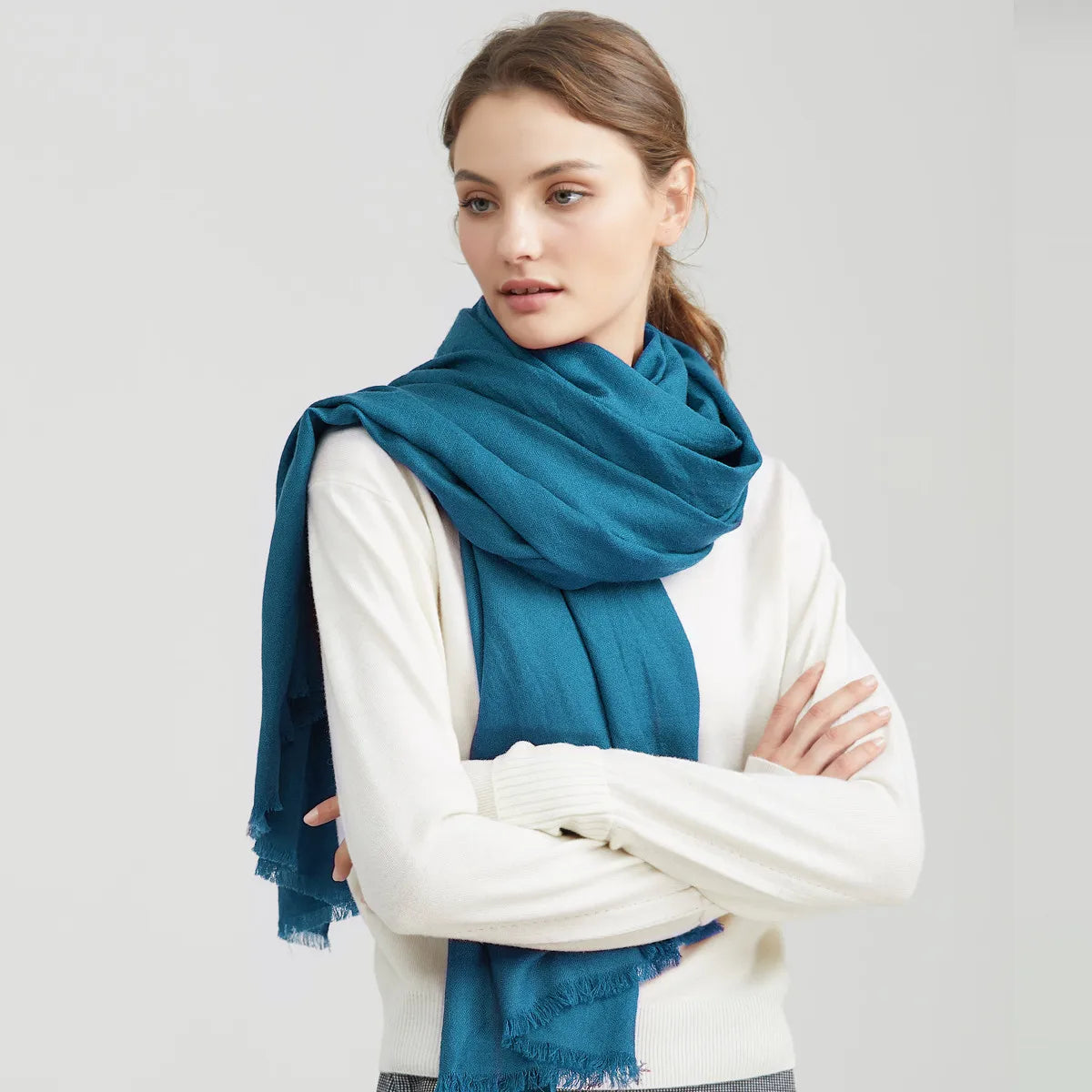2024 Women Scarf Fashion  Luxury Brand  Winter  Women  Scarfs for Ladies Womens Coats Winter Scarves  Bufandas Invierno Mujer