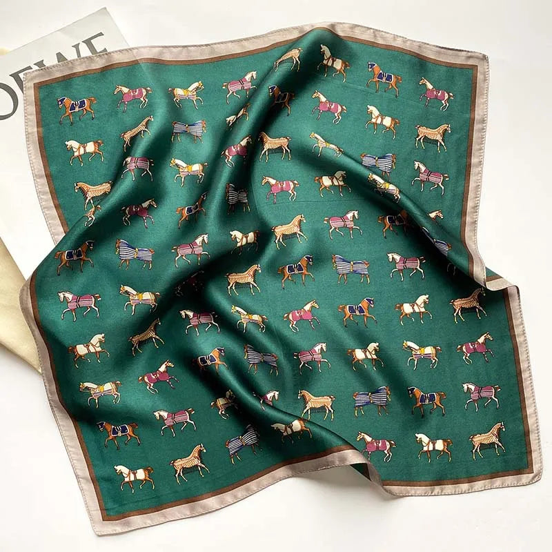 100% Real Silk Scarf Women Shawls Wraps Ladies Foulard Scarves New Neck Hair Small Office Pashmina Female Hijab Bandana шарфи