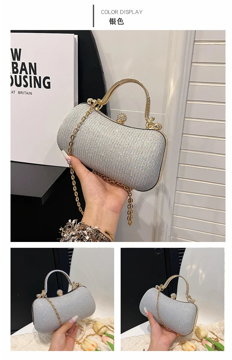 Evening party bags: This year, there is a trend for sophisticated and feminine women's bags. There are simple buttoned small bag