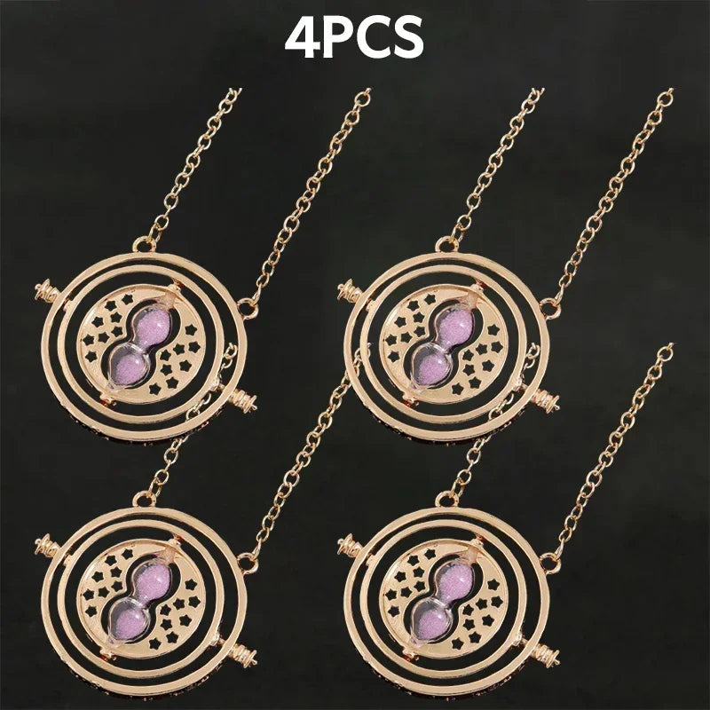 New Creative Accessories Hot Selling Time Converter Hourglass Necklace Earrings Series Sweater Chain Decoration Gift