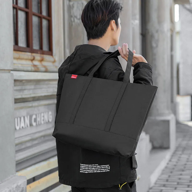 Men's Handbag Japanese Tote Oxford Cloth Fashion Shoulder Bags for Man 2026 Luxury Designer Large Student Black Male Casual Hand