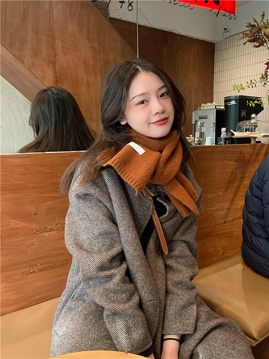 New Knitted Scarf For Women Men Girls Students Autumn Winter Solid Color Cotton Scarves Soft Knitting Shawl Female Wrap Shawls