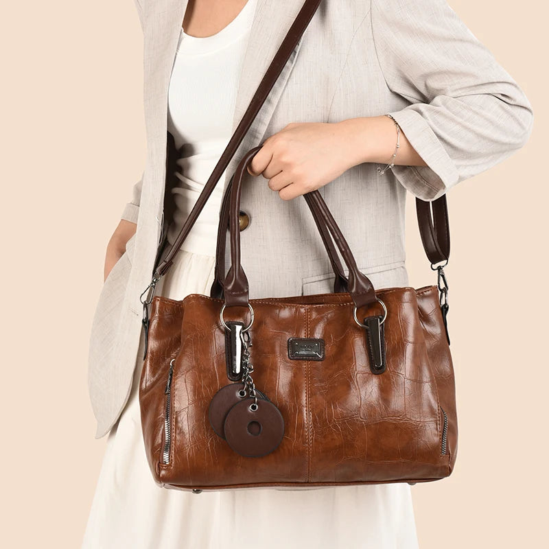 Fashion Women PU Leather Handbags Tote Bags High Quality Ladies Shoulder Messenger Bags Casual Female Crossbody Bags for Women