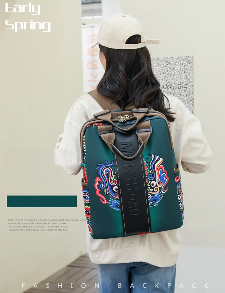 Fashion Designer Backpacks Female Canvas Bagpack Women Large Travel Bags School Backpack For College Students Shoulder Bag Sac