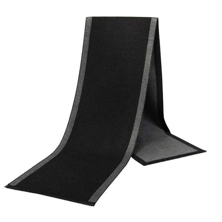 Men Scarf For Man Winter Copy Cashmere Shawl Luxury Brand Scarf Soft Keep Warm Outdoor Grey Knit Neckerchief Men Shawl Wrap Gift