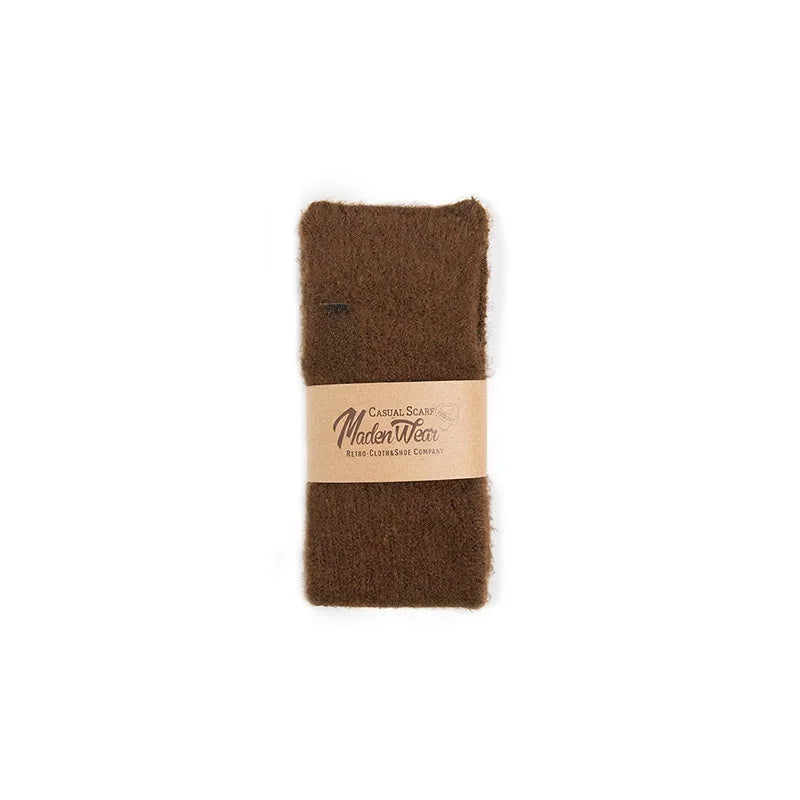 Maden Workwear Japanese Sle Retro Knitted Scarf Windproof Warm Woolen Men's Women's  Color Ne Warmer Autumn Winter