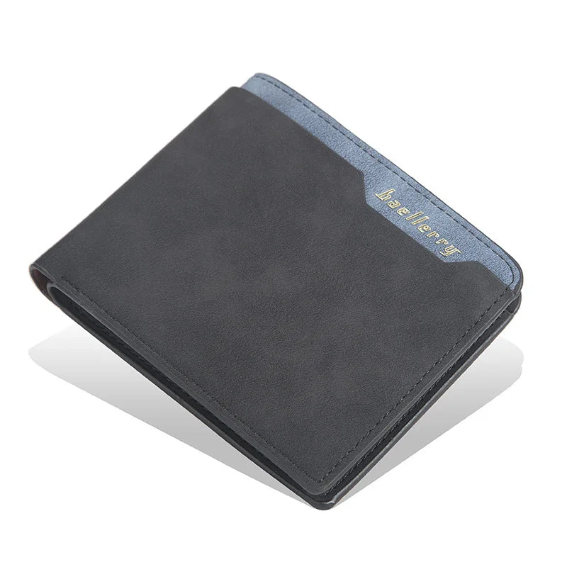 2024 Men Wallets Name Engraving Fashion Short Male Purse Simple Card Holder High Quality Male Purse For Boy Carteria
