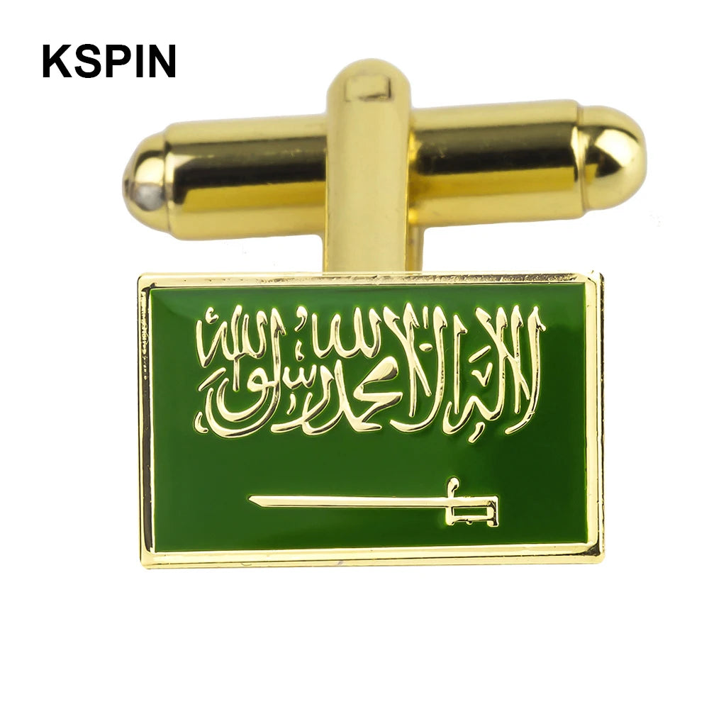 Saudi Arabia Flag Badge Brooch Natinal Lapel Pins Flag Lapel Pins Country Flag Badge