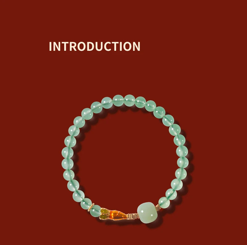 Women's Handmade Bracelet Round Beads With S925 Silver Gold-Plated Enamel - Multiple Styles Straight For Birthday Gift