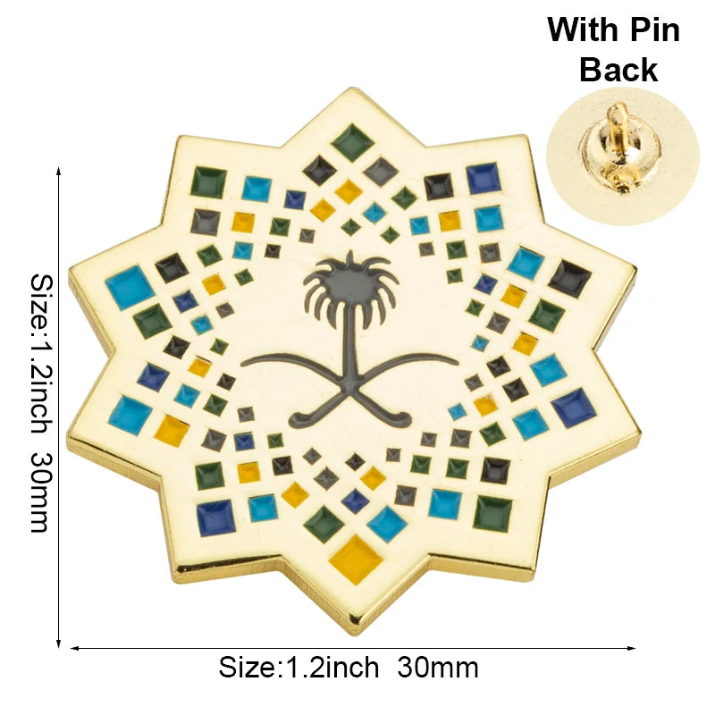 Saudi Arabia Flag Badge Flag Laple Pin Badges Flag Brooch