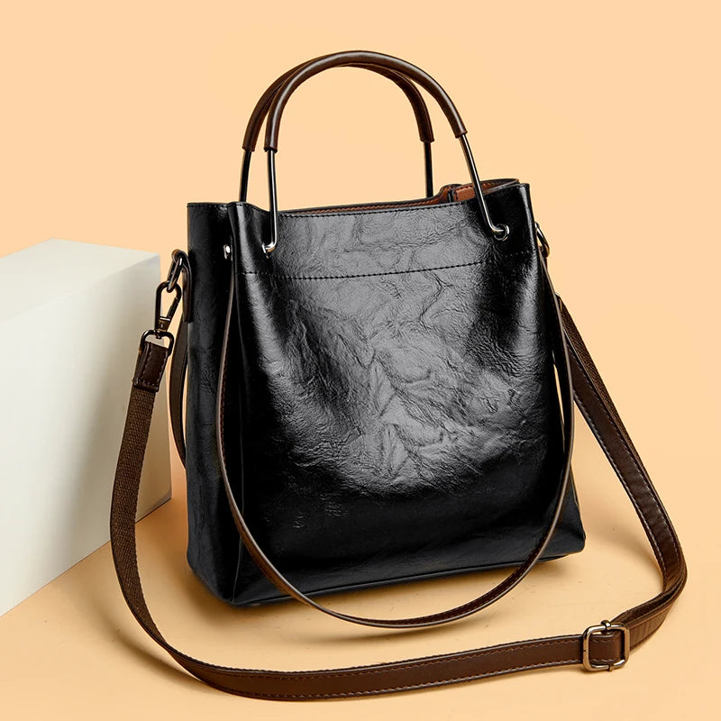 Luxury Handbags Woman Bags Designer Big Shoulder Bags for Women's 2024 Trendy Large Capacity Ladies Leather Hand Casual Tote Bag