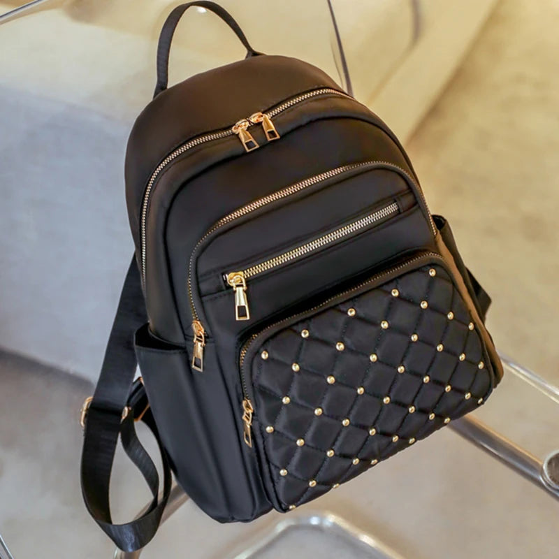 Fashion Bagpack Women High Quality Nylon Backpacks Female Big Travel Back Pack Large School Bags for Teenage Girls Shoulder Bag