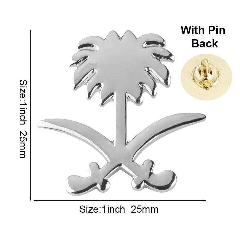 Saudi Arabia Flag Badge Brooch Natinal Lapel Pins Flag Lapel Pins Country Flag Badge