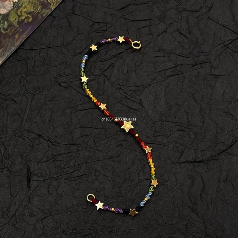 Star Bracelet for Women Girl Weave Multicolour Bohemia Romatic Jewelry Gifts Bracelet for Women pulseras para hombre браслет